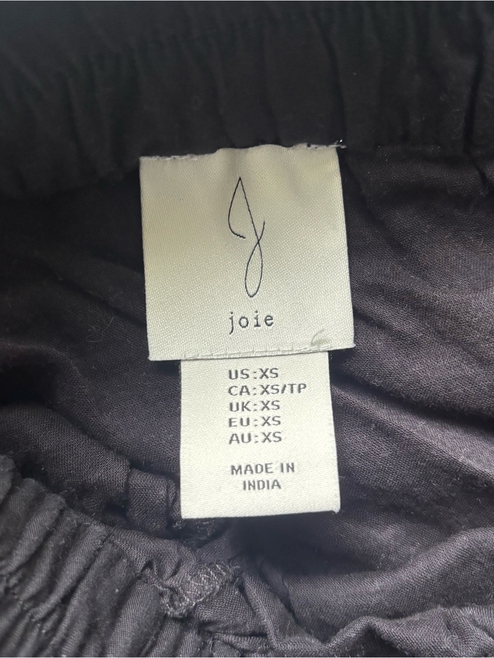 Joie Black A-Line Midi Skirt with Elastic Waist - Picture 2 of 2